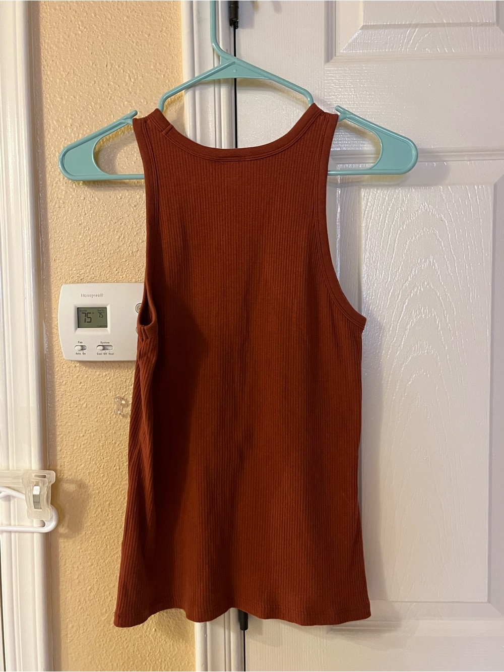 A New Day Rust Tank Ribbed Tank Top - Picture 3 of 3